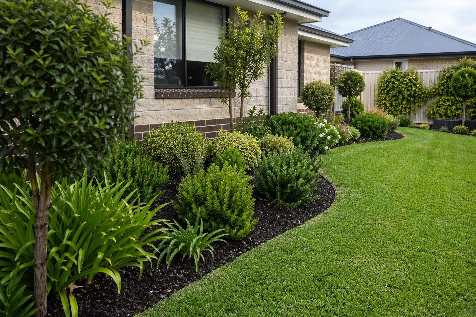 Tidy garden bed after Clearpath maintenance in Joondalup